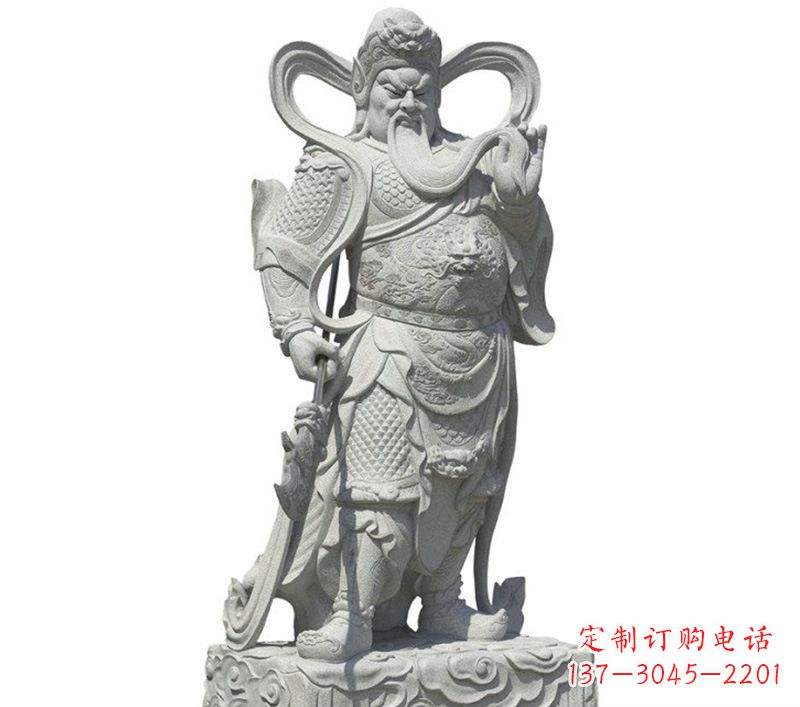 郴州关公雕像象征着威武的英雄