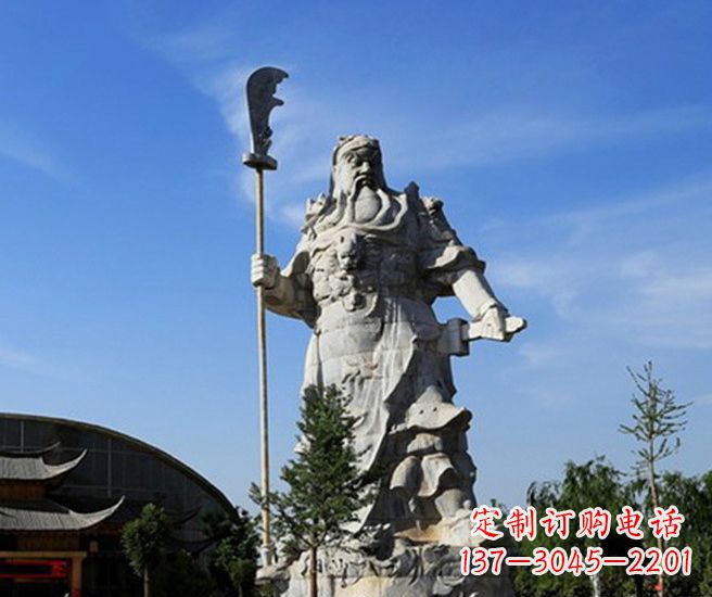郴州关公雕塑持刀武财神