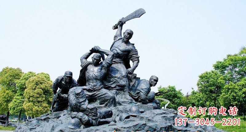 郴州红军雕塑传承冲锋精神