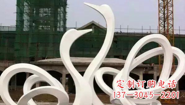 郴州不锈钢天鹅雕塑给人以美丽的感受