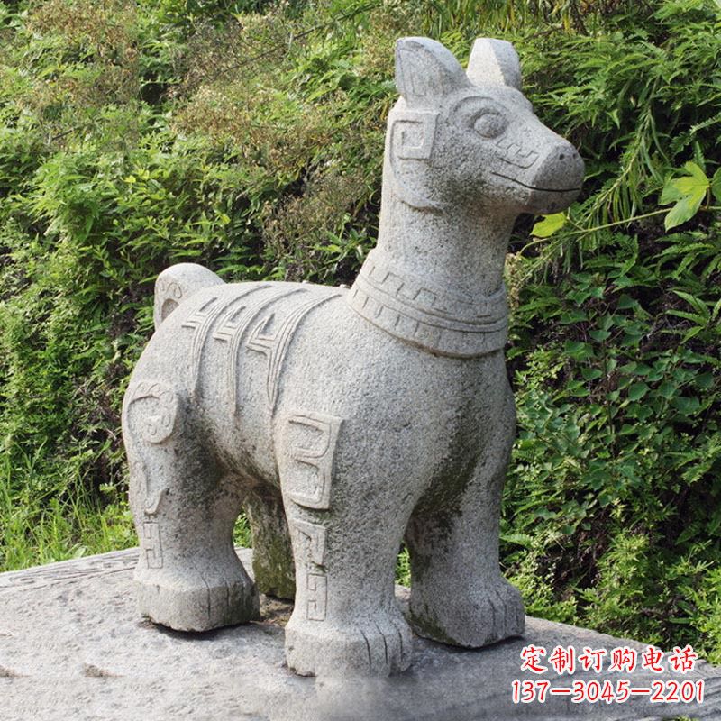 郴州精美的生肖狗石雕摆件
