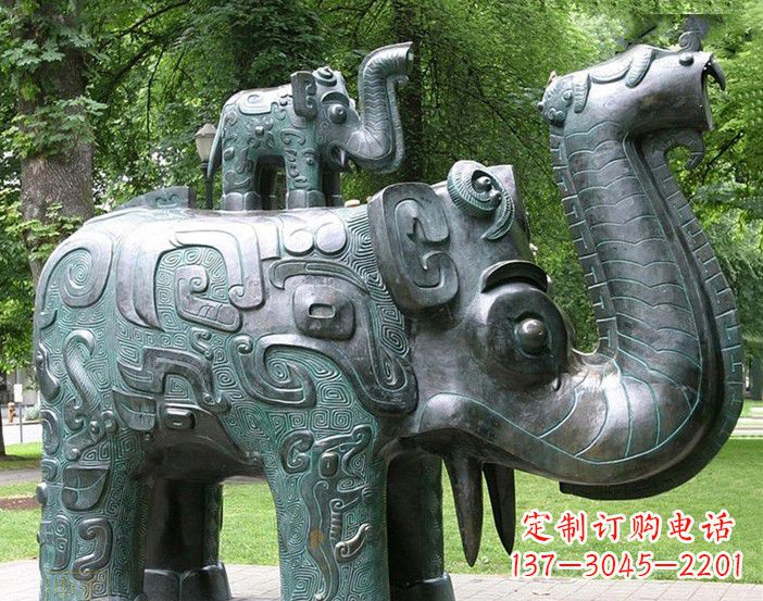 郴州大象雕塑象征伟大气派