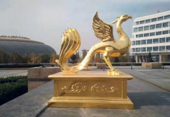 郴州城市广场的朱雀雕塑