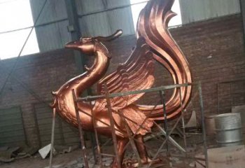 郴州朱雀神兽纯铜陵光神君雕塑