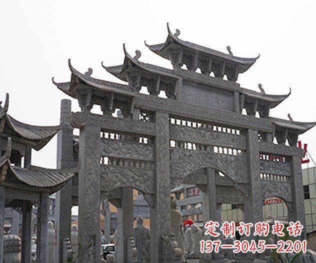 郴州牌坊石雕传承传统文化的艺术精品