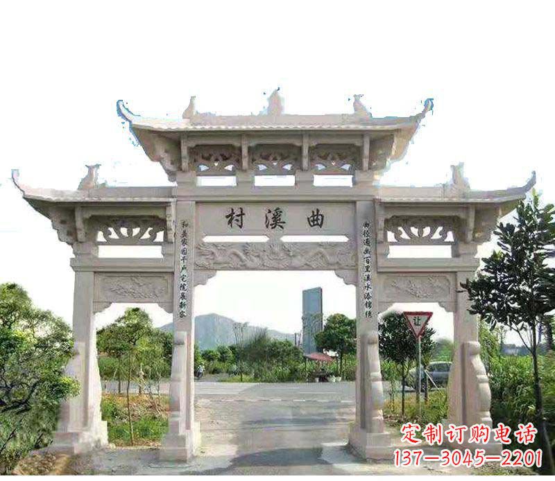 郴州精美牌坊雕塑——村庄的艺术瑰宝