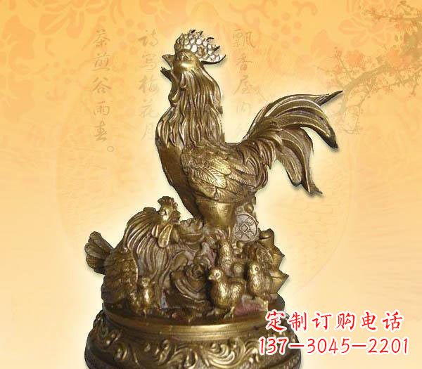 郴州传统的公鸡雕塑