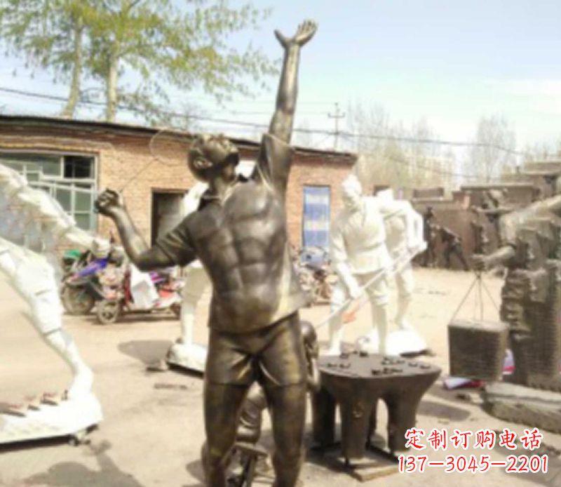 郴州羽毛球雕塑传承运动精神