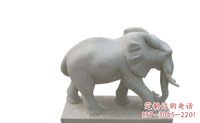 郴州大象雕塑大理石大象公园的精美艺术