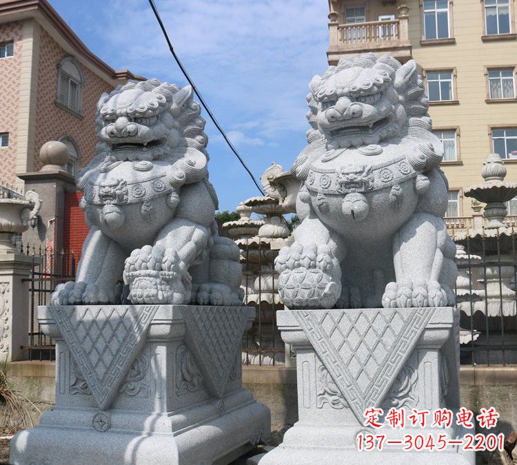 郴州大理石狮子雕塑,助您拥有完美的家居装饰
