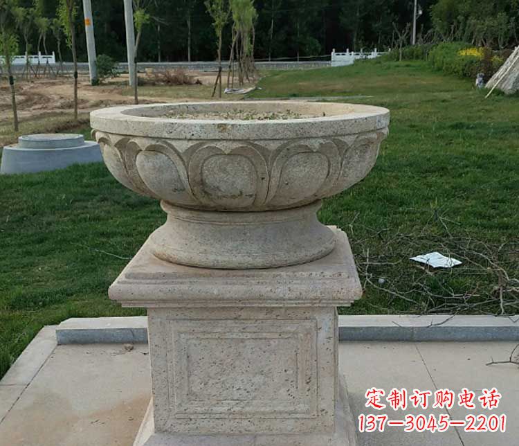 郴州大理石花盆石雕