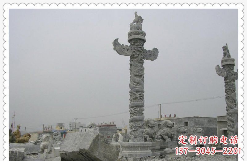 郴州精致雕刻,大理石华表雕塑
