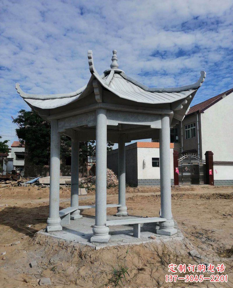 郴州典雅大理石凉亭雕塑