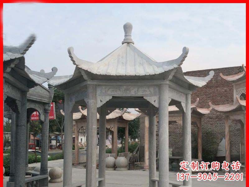 郴州大理石凉亭石雕
