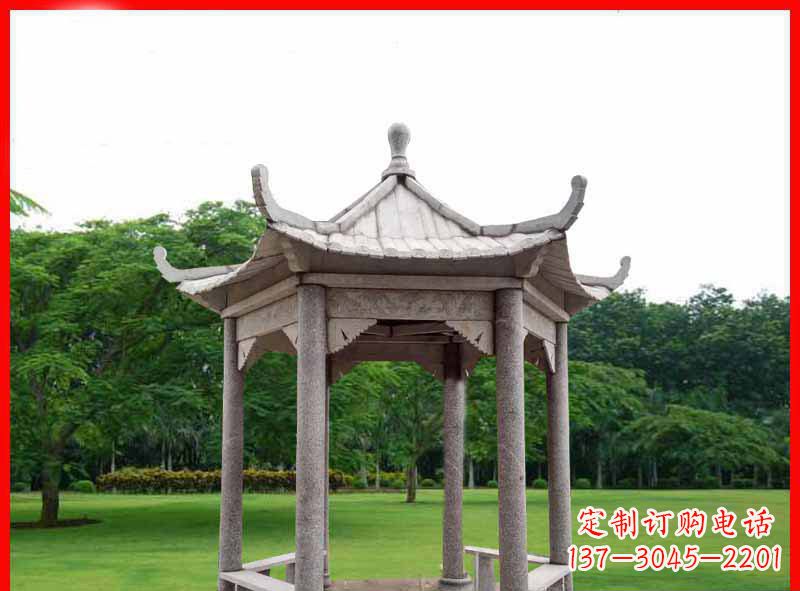 郴州精致大理石凉亭雕塑