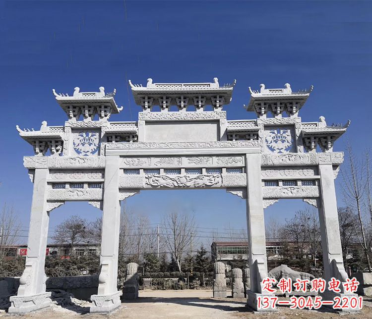 郴州特色大理石牌坊石雕