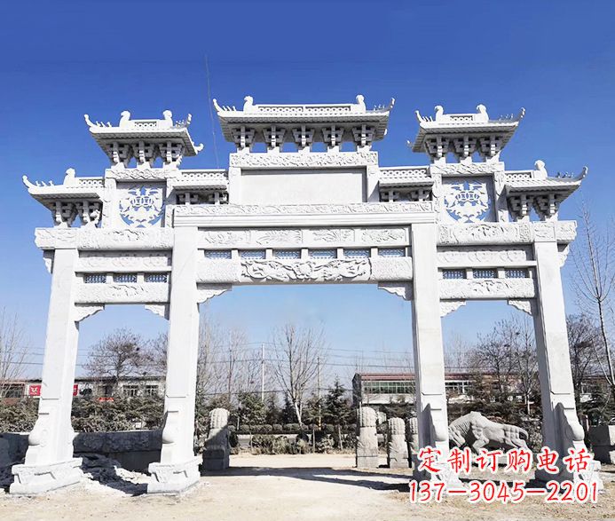 郴州大理石牌坊石雕定制