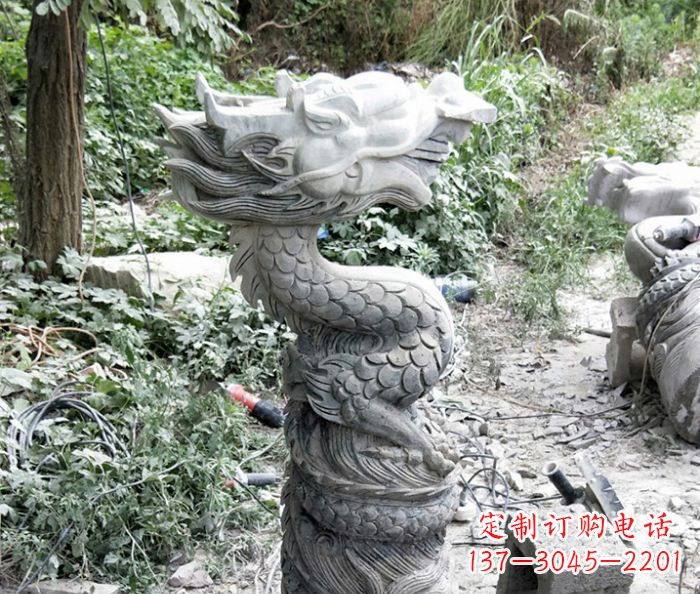 郴州精美大理石生肖龙雕塑