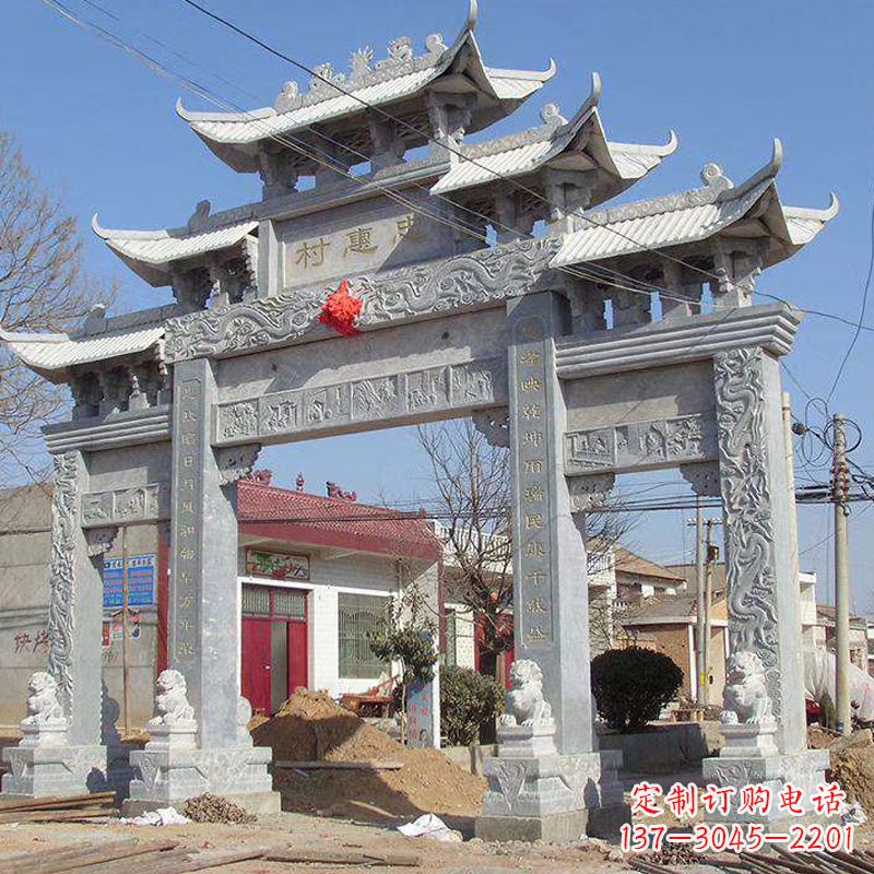 郴州大理石牌坊石雕艺术