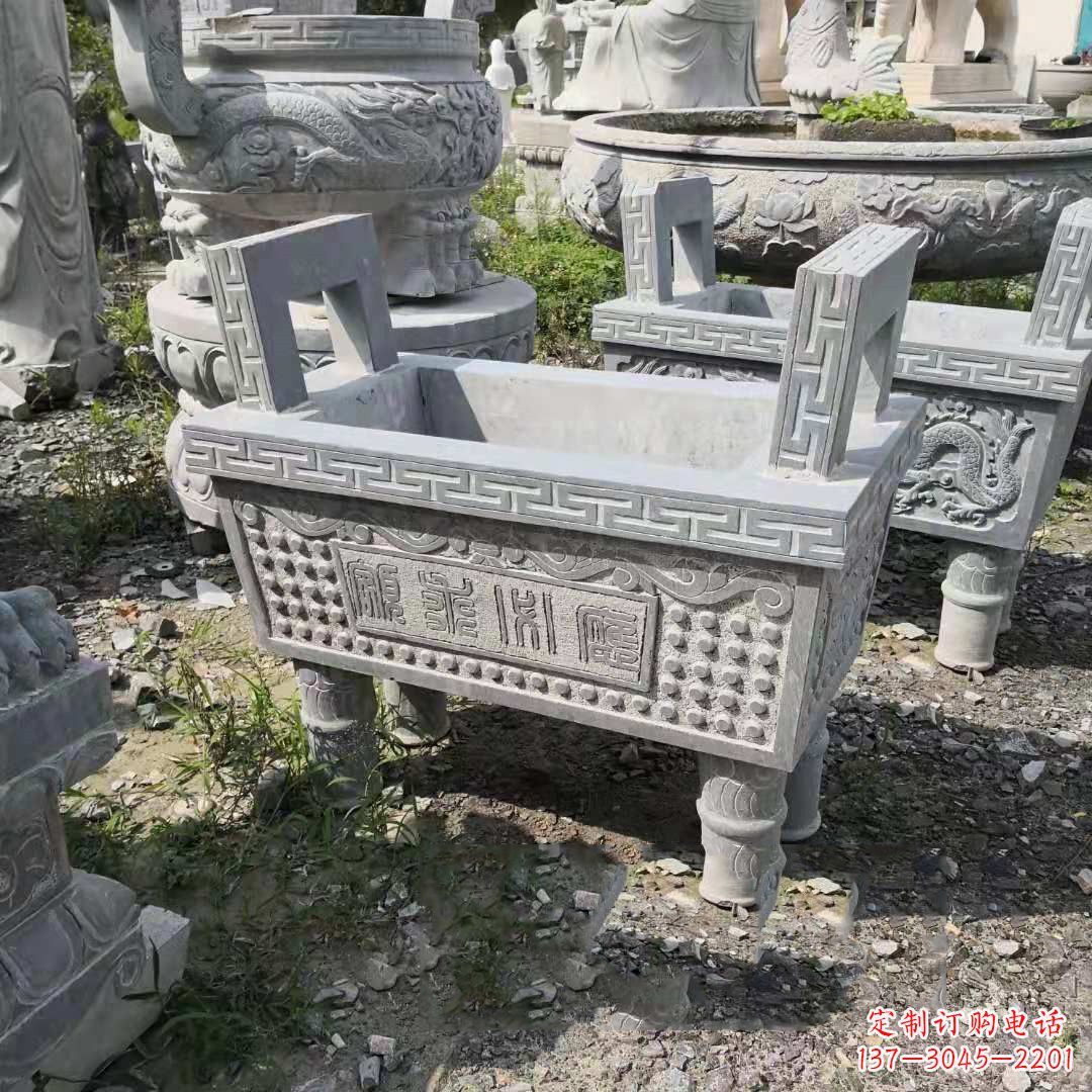 郴州精美大理石香炉石雕
