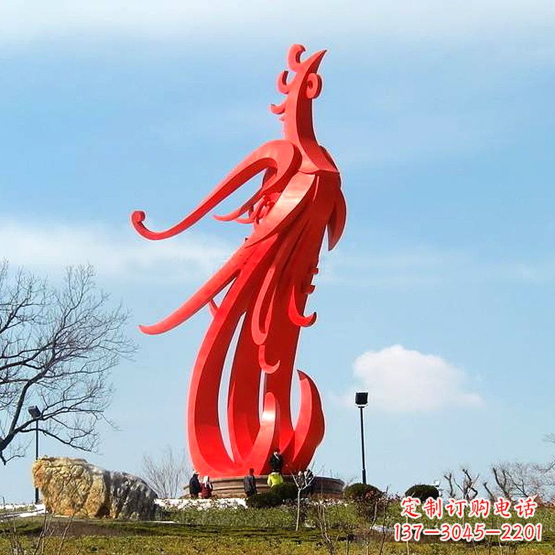 郴州凤凰不锈钢雕塑,增添景区魅力