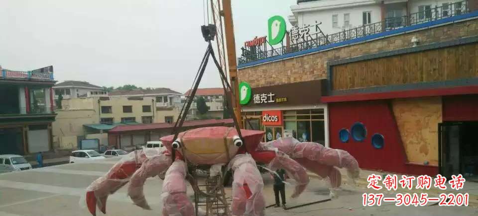 郴州11英寸不锈钢螃蟹雕塑