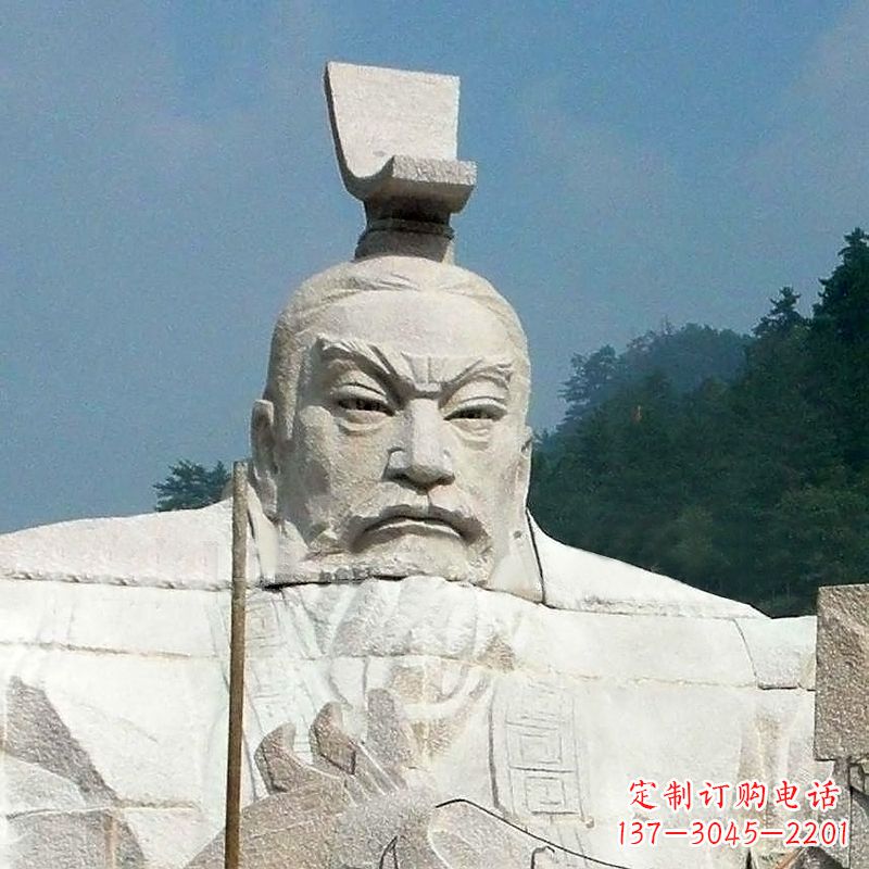 郴州汉武帝刘彻石雕塑