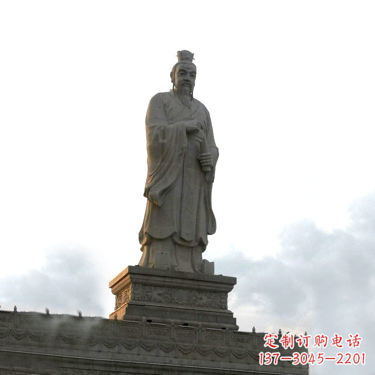 郴州大型孟子景观雕塑-景区广场历史文化名人塑像