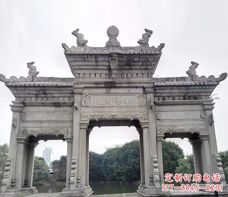 郴州特色大型牌坊石雕