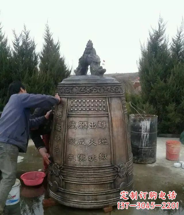 郴州大型铜钟寺庙铜雕