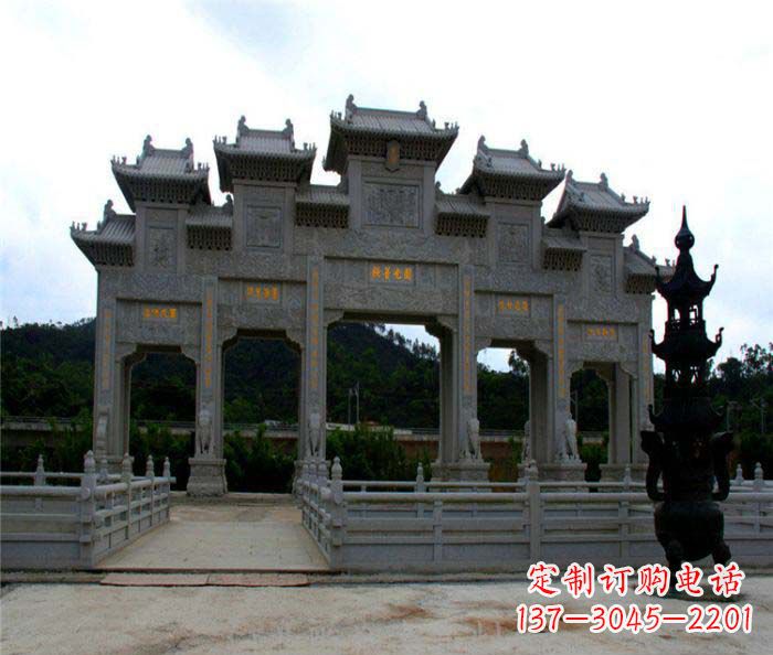 郴州精美石雕牌坊雕塑