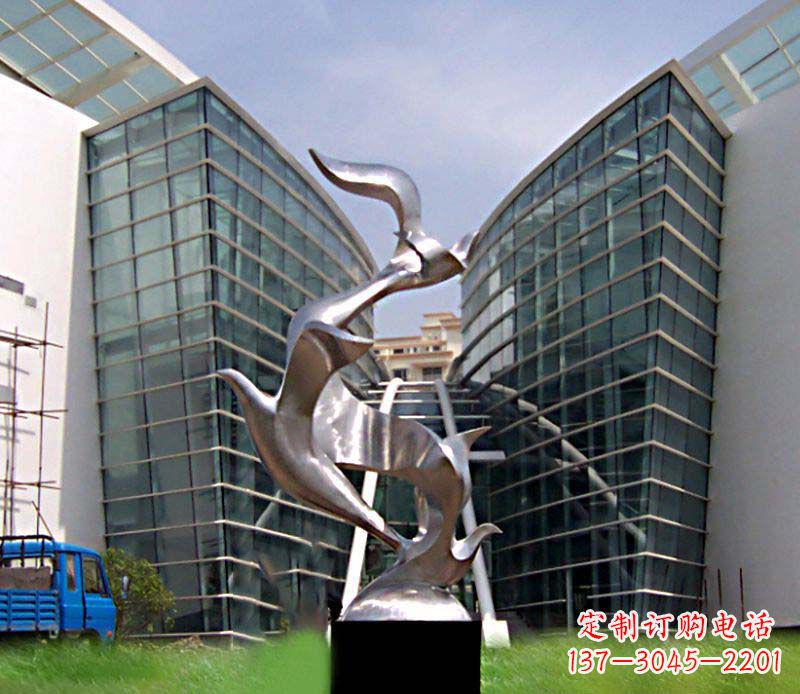 郴州大雁城市不锈钢雕塑