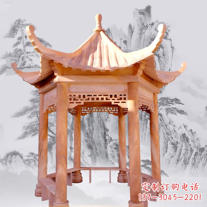郴州单层大理石凉亭