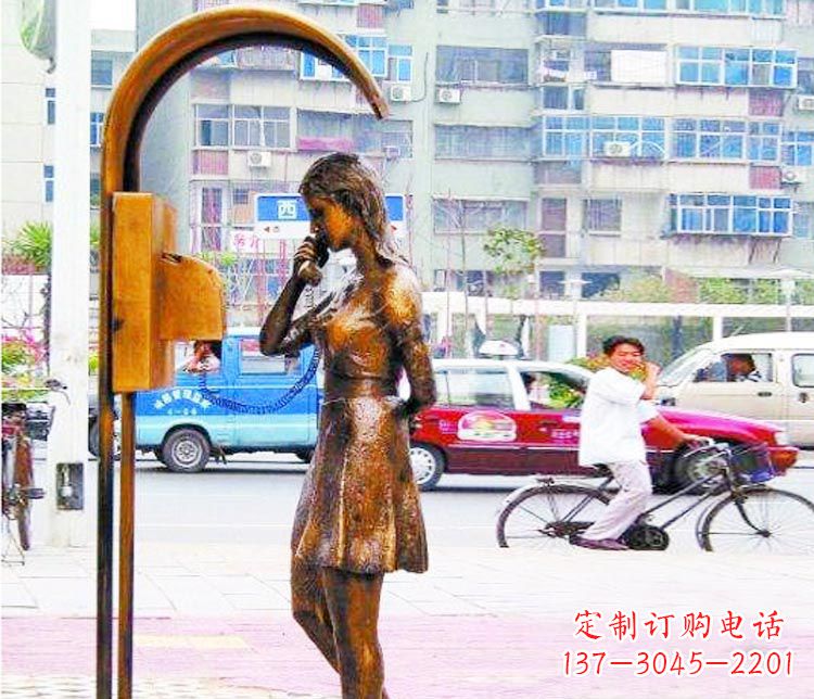 郴州女孩铜雕塑——艺术的象征