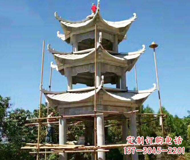 郴州精美古典凉亭石雕
