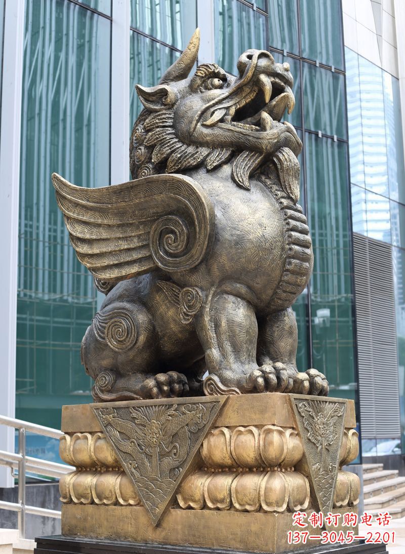 郴州精美独角兽铜雕