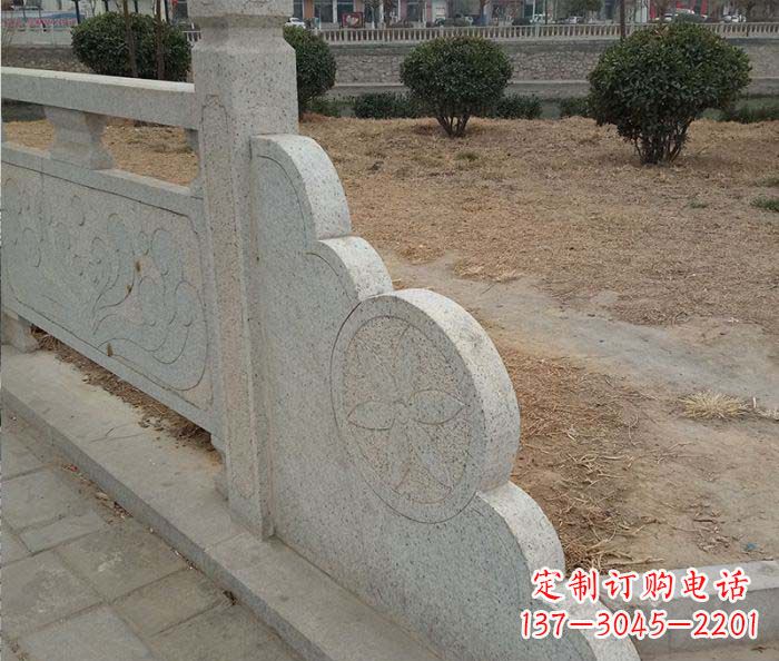 郴州精美仿古护城河石雕栏板