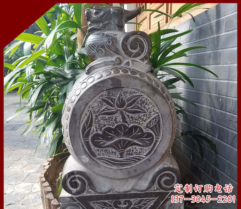 郴州精致仿古门墩雕塑