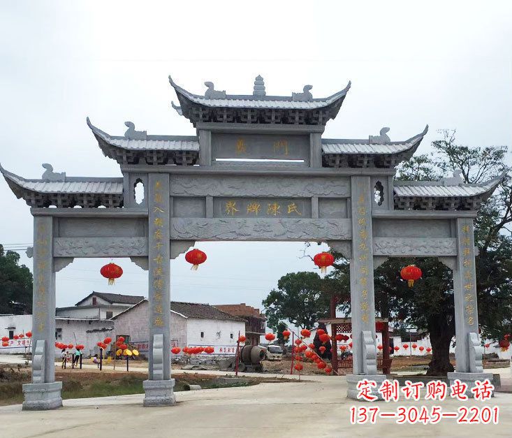 郴州精美仿古牌坊石雕