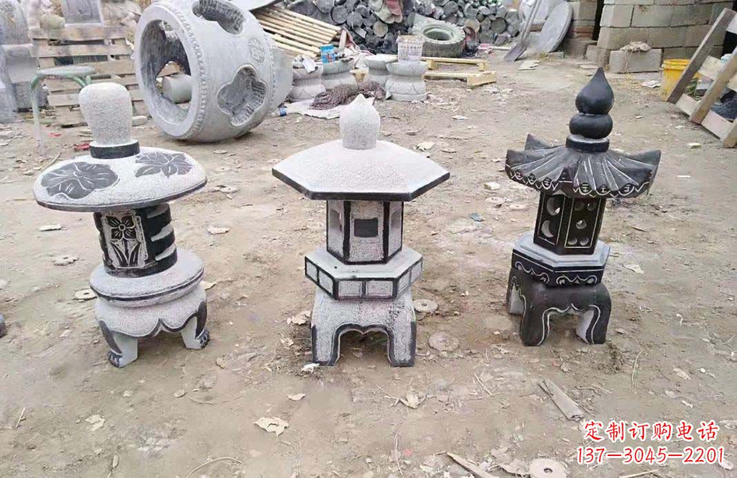 郴州传统仿古石灯雕塑