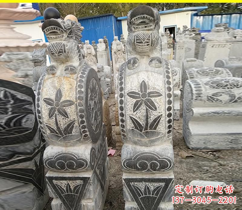 郴州仿古石门墩雕塑,传承历史文化