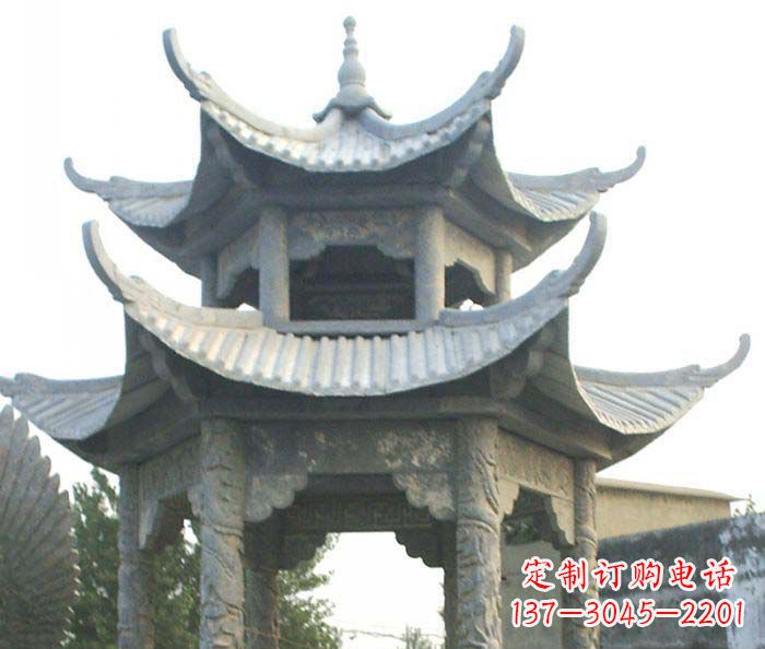 郴州仿古双层石雕凉亭