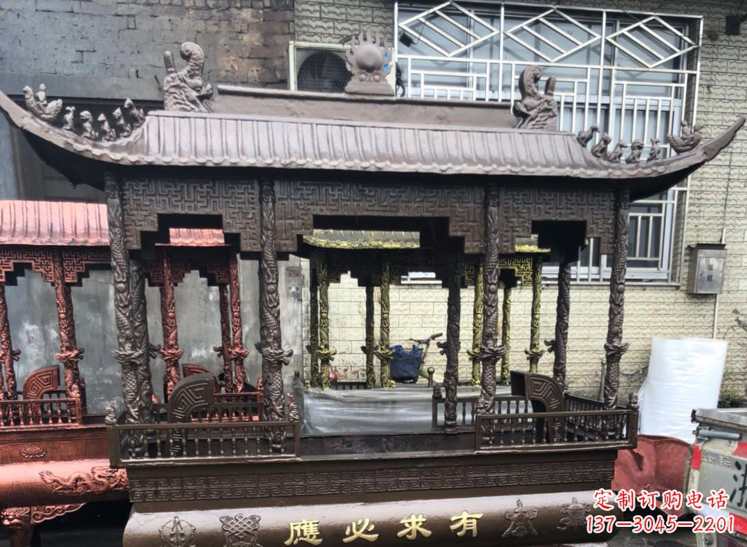 郴州精美仿古铜香炉雕塑