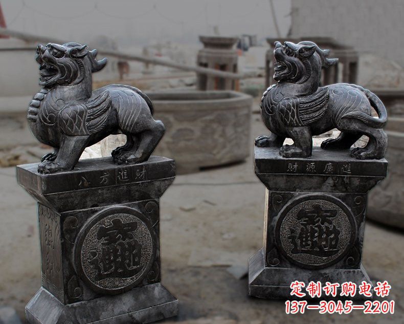 郴州仿古招财进宝貔貅石雕