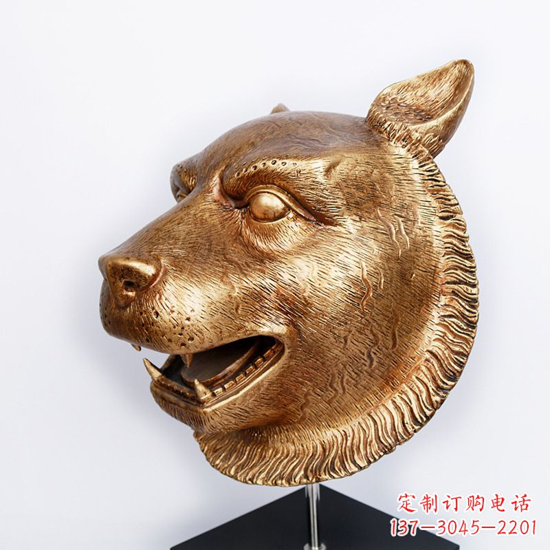 郴州玻璃钢雕刻虎头