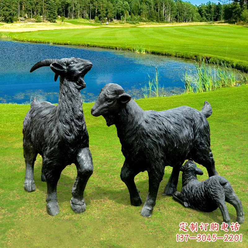 郴州 雕刻经典,匠心独具,黑山羊雕塑