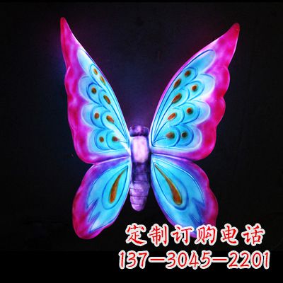 郴州完美粉色蝴蝶雕塑
