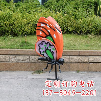 郴州高端红色蝴蝶雕塑