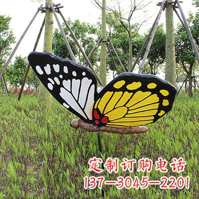 郴州 黄白黑款蝴蝶雕塑