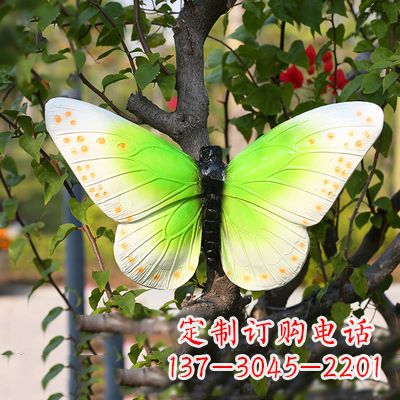 郴州浅绿色蝴蝶雕塑